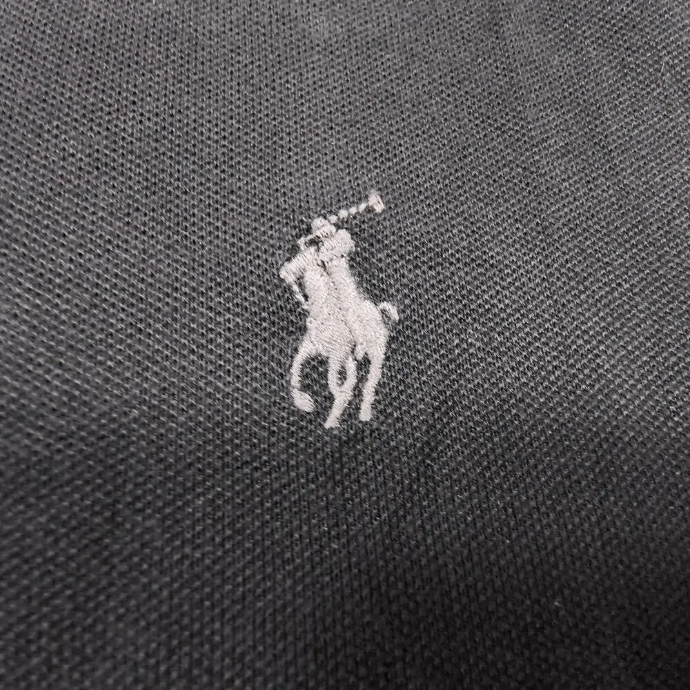 Polo Ralph Lauren Classic Fit Collared Long Sleeve Polo Shirt Mens Size L Black
